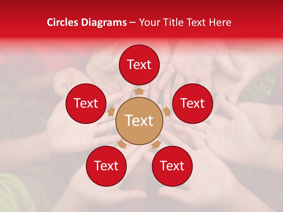 Multicultural Hands PowerPoint Template