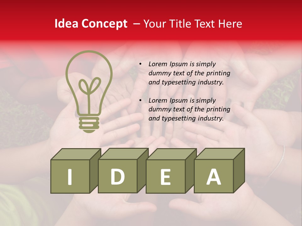 Multicultural Hands PowerPoint Template