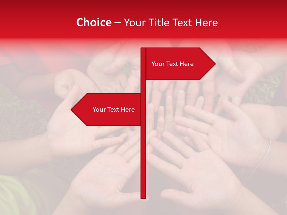 Multicultural Hands PowerPoint Template