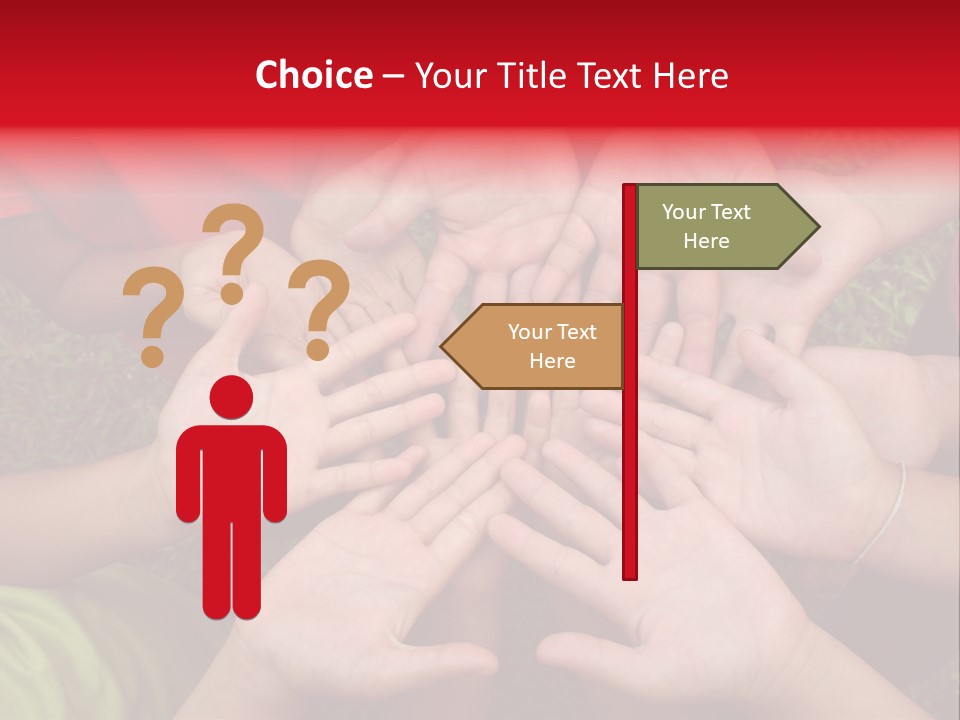 Multicultural Hands PowerPoint Template