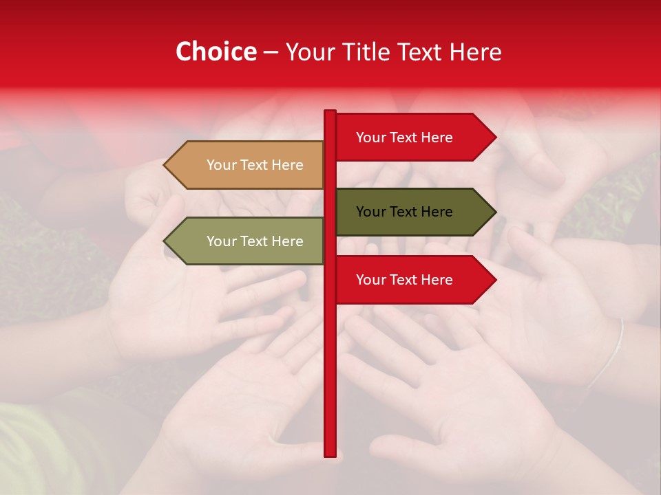 Multicultural Hands PowerPoint Template