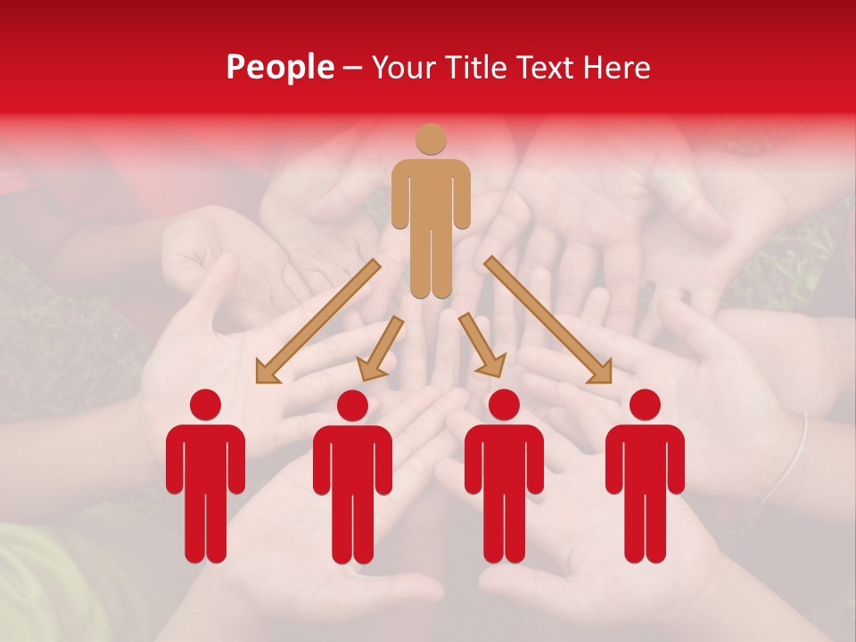 Multicultural Hands PowerPoint Template