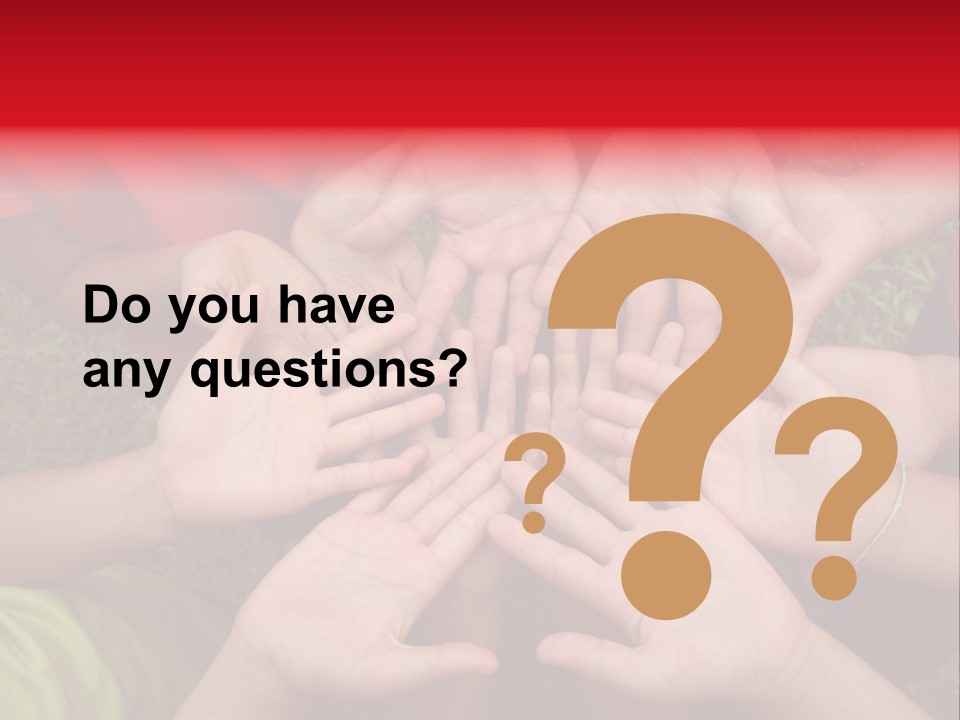 Multicultural Hands PowerPoint Template