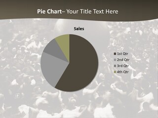 Vintage Photo Of A Crowd Tossing Large Ball Around PowerPoint Template