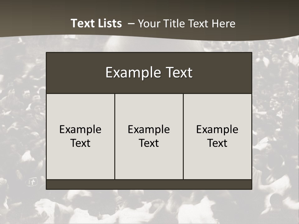 Vintage Photo Of A Crowd Tossing Large Ball Around PowerPoint Template