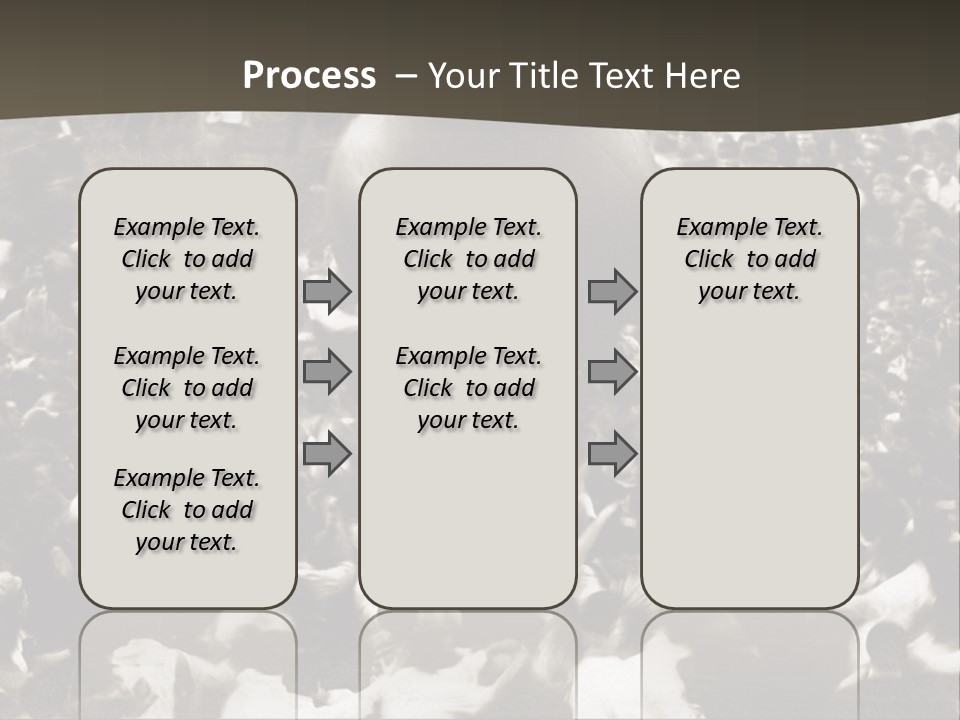 Vintage Photo Of A Crowd Tossing Large Ball Around PowerPoint Template