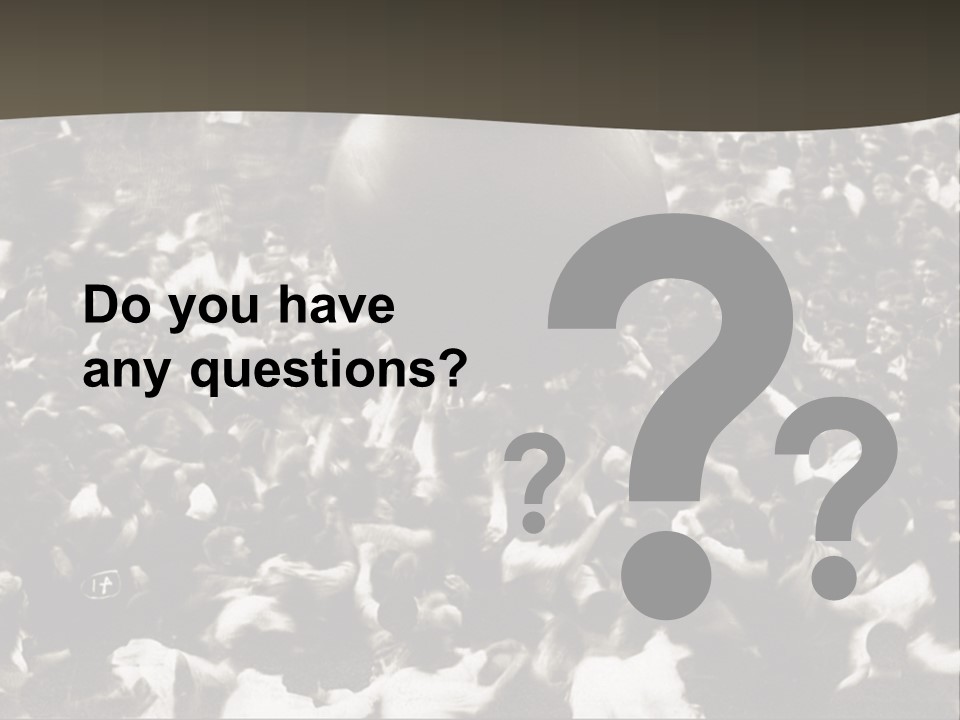 Vintage Photo Of A Crowd Tossing Large Ball Around PowerPoint Template