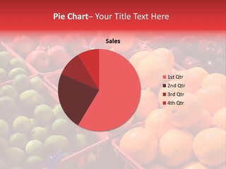 Fruits On A Produce Market PowerPoint Template