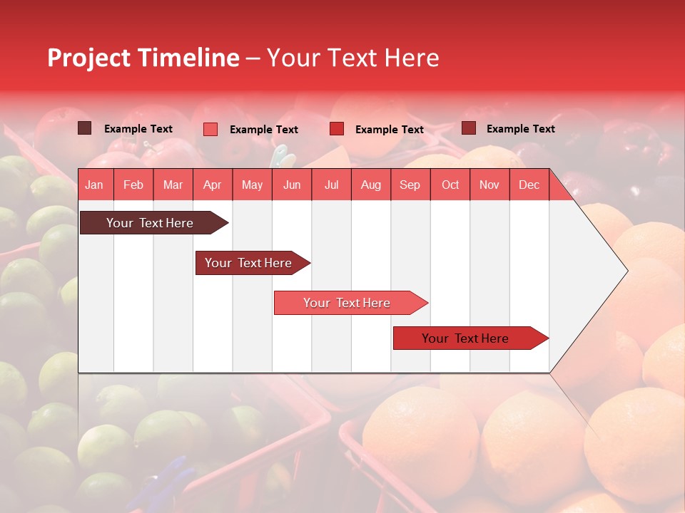 Fruits On A Produce Market PowerPoint Template