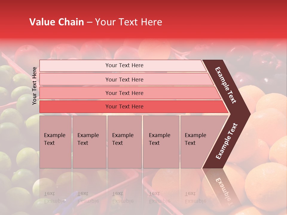 Fruits On A Produce Market PowerPoint Template