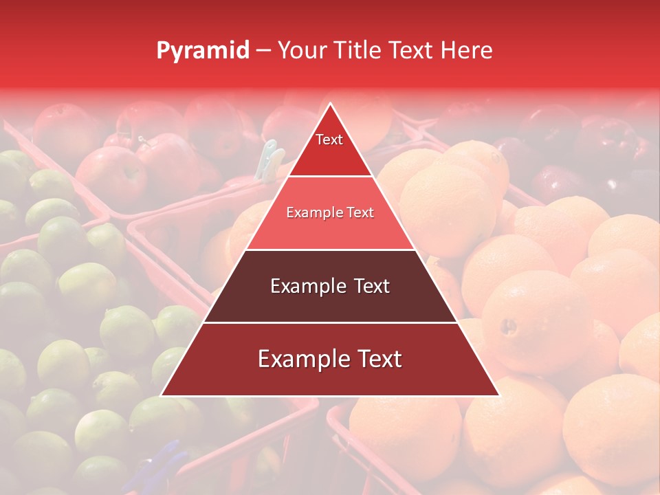 Fruits On A Produce Market PowerPoint Template