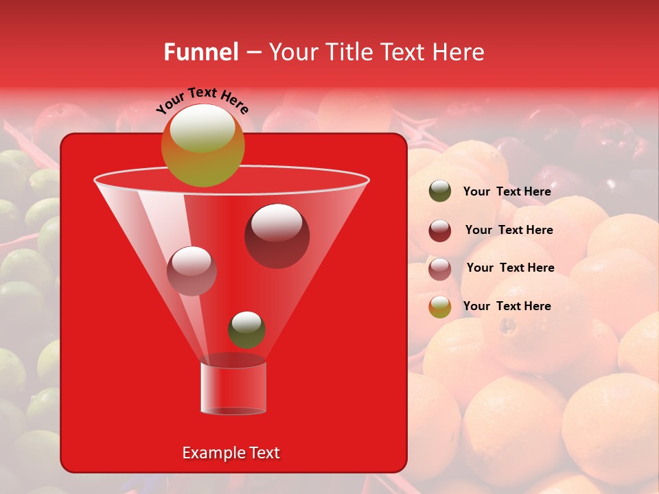 Fruits On A Produce Market PowerPoint Template
