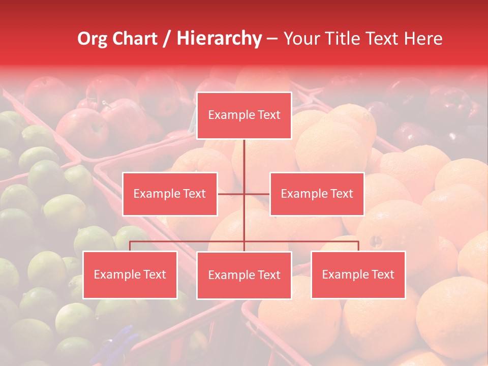 Fruits On A Produce Market PowerPoint Template