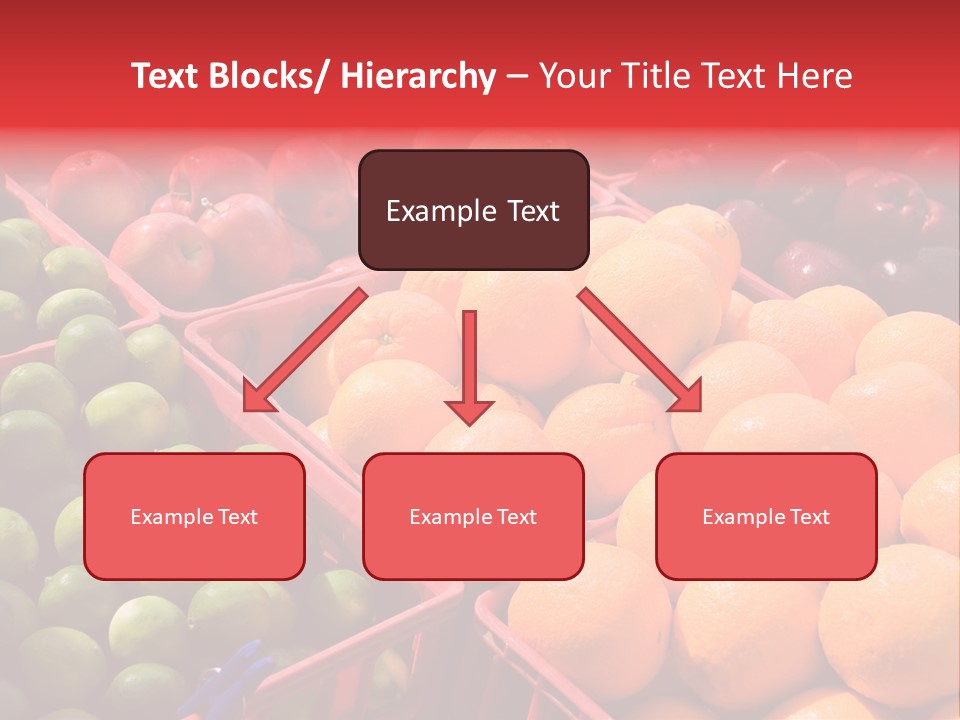 Fruits On A Produce Market PowerPoint Template