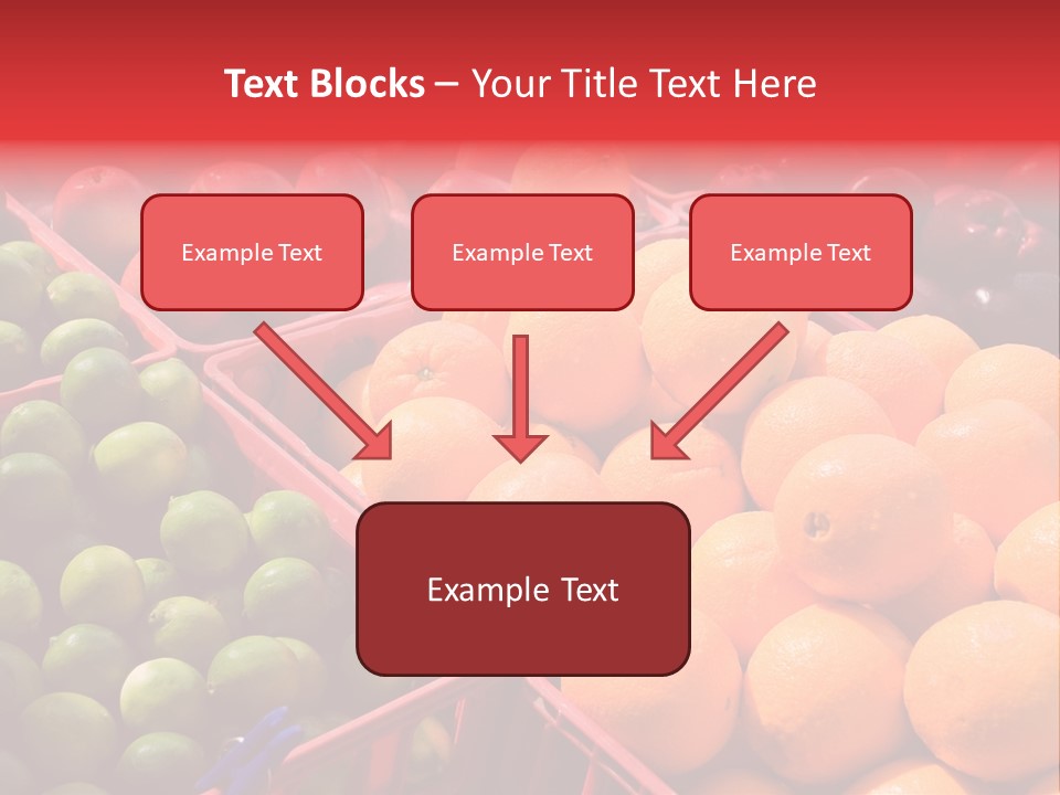 Fruits On A Produce Market PowerPoint Template