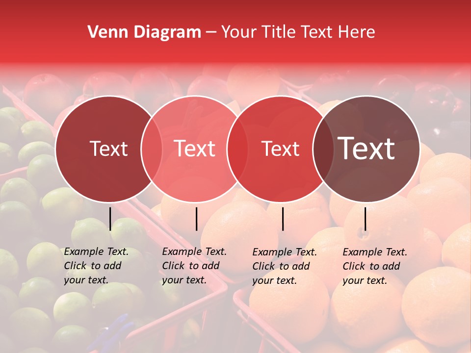 Fruits On A Produce Market PowerPoint Template