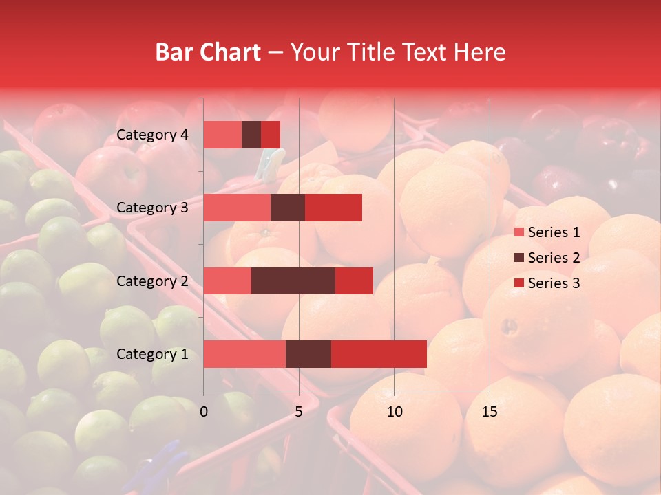 Fruits On A Produce Market PowerPoint Template