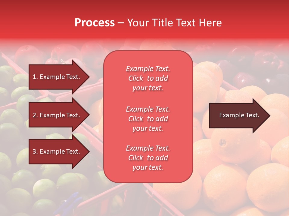 Fruits On A Produce Market PowerPoint Template