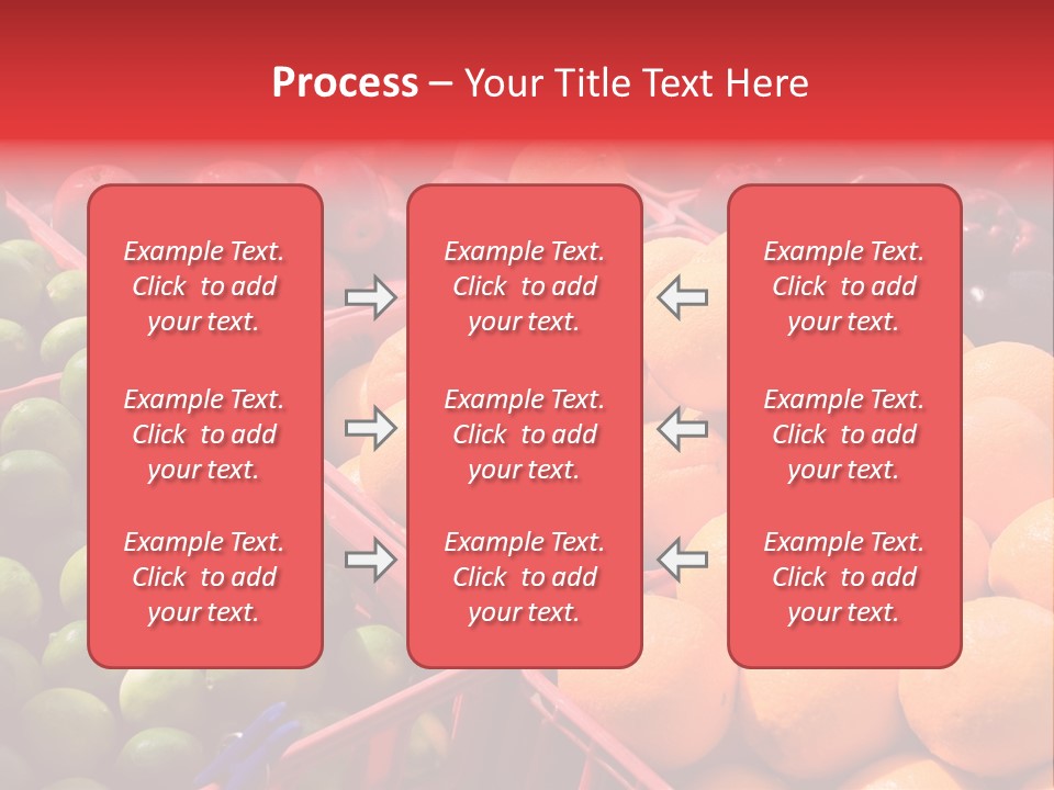 Fruits On A Produce Market PowerPoint Template