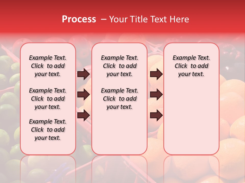 Fruits On A Produce Market PowerPoint Template