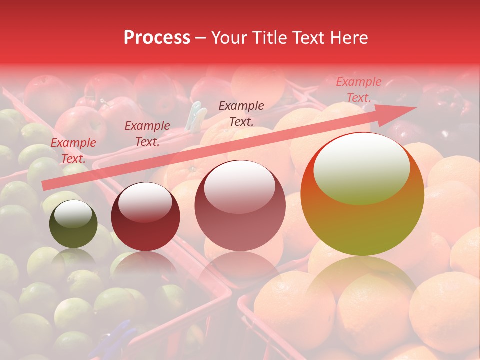 Fruits On A Produce Market PowerPoint Template
