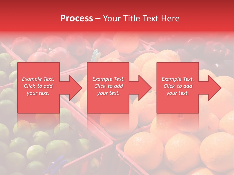 Fruits On A Produce Market PowerPoint Template