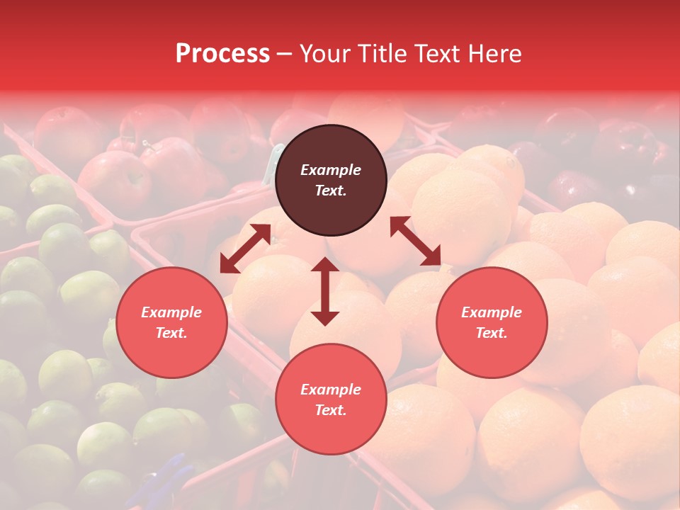 Fruits On A Produce Market PowerPoint Template