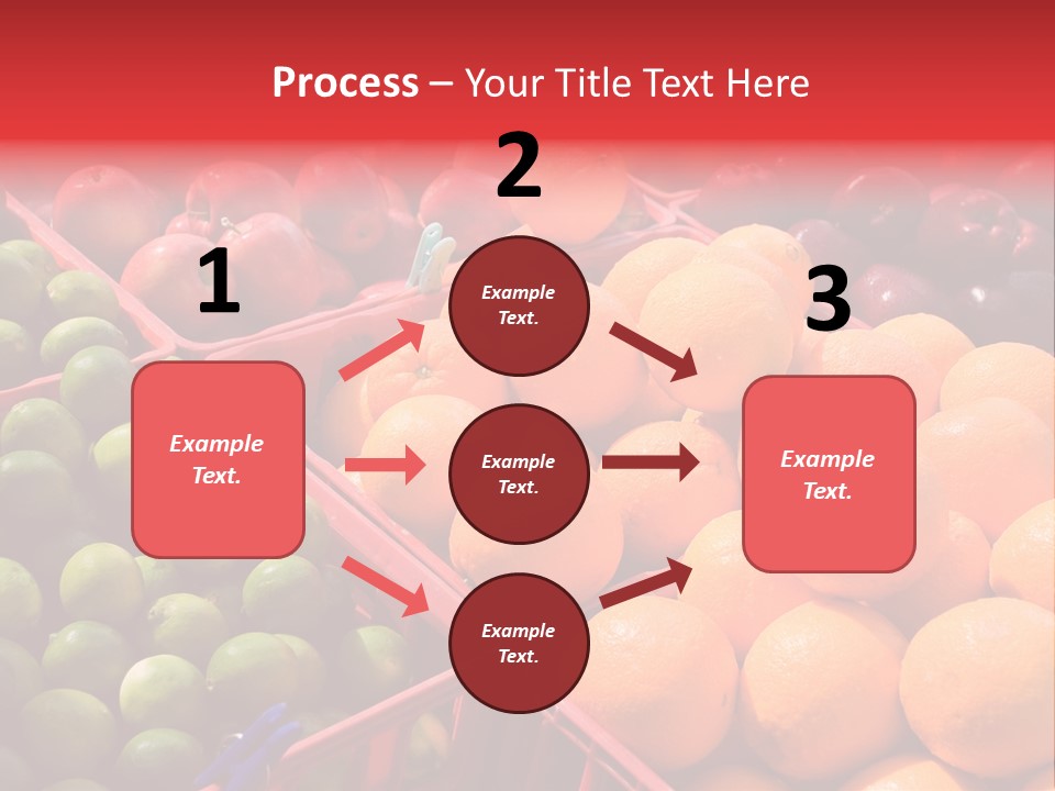 Fruits On A Produce Market PowerPoint Template