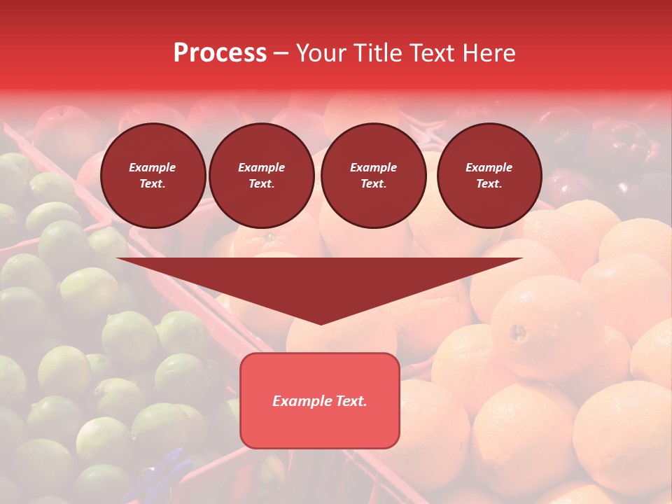 Fruits On A Produce Market PowerPoint Template