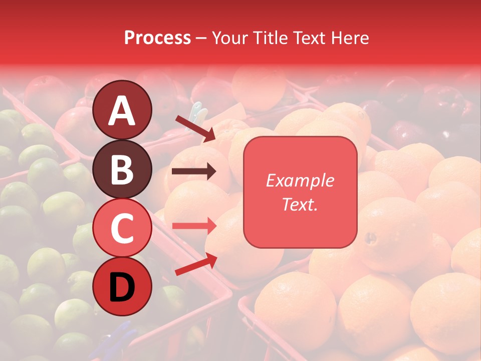 Fruits On A Produce Market PowerPoint Template
