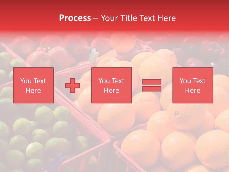 Fruits On A Produce Market PowerPoint Template