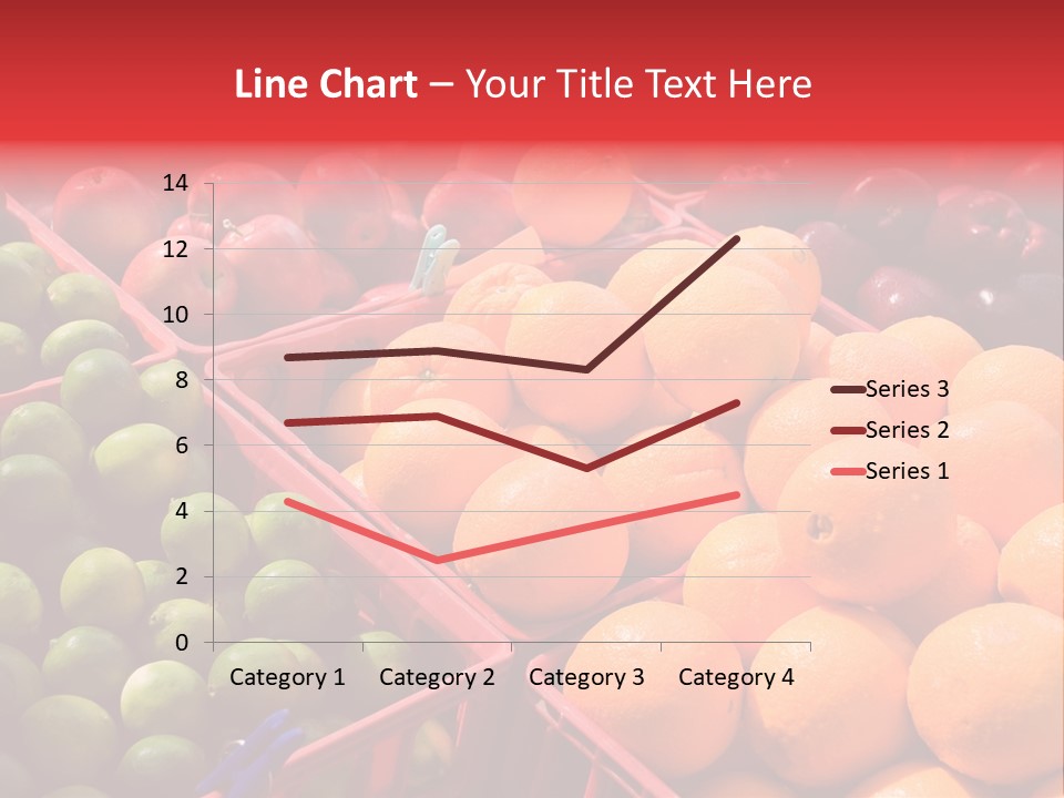 Fruits On A Produce Market PowerPoint Template