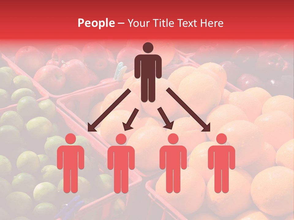 Fruits On A Produce Market PowerPoint Template