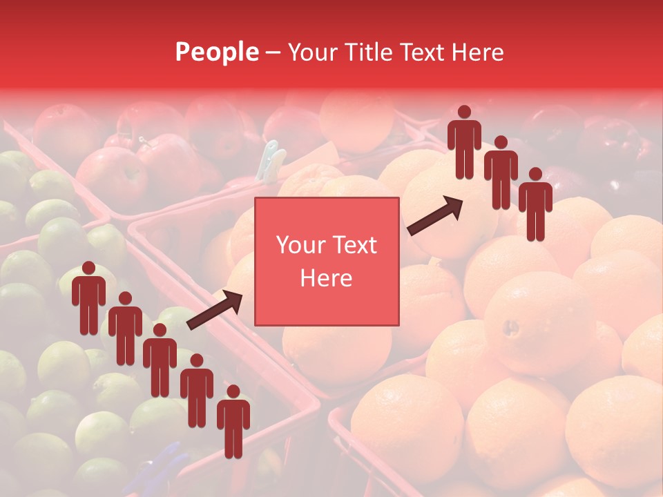 Fruits On A Produce Market PowerPoint Template