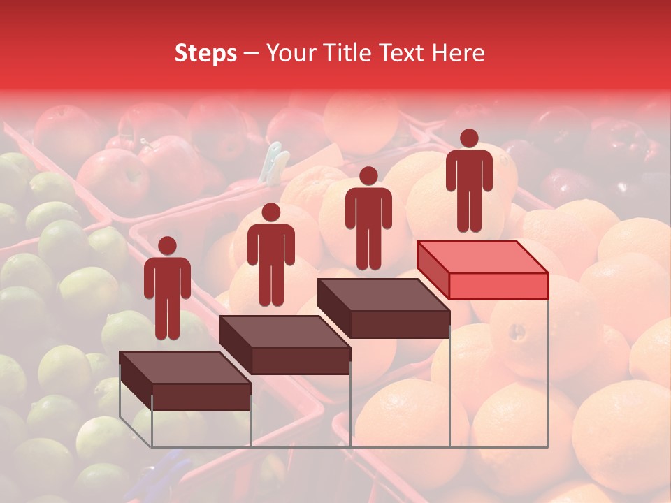 Fruits On A Produce Market PowerPoint Template