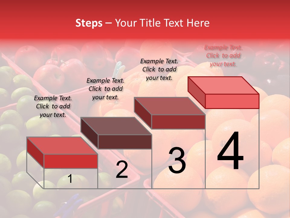 Fruits On A Produce Market PowerPoint Template