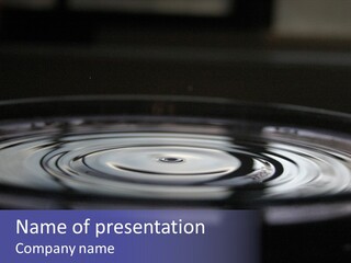 Water Ripple PowerPoint Template