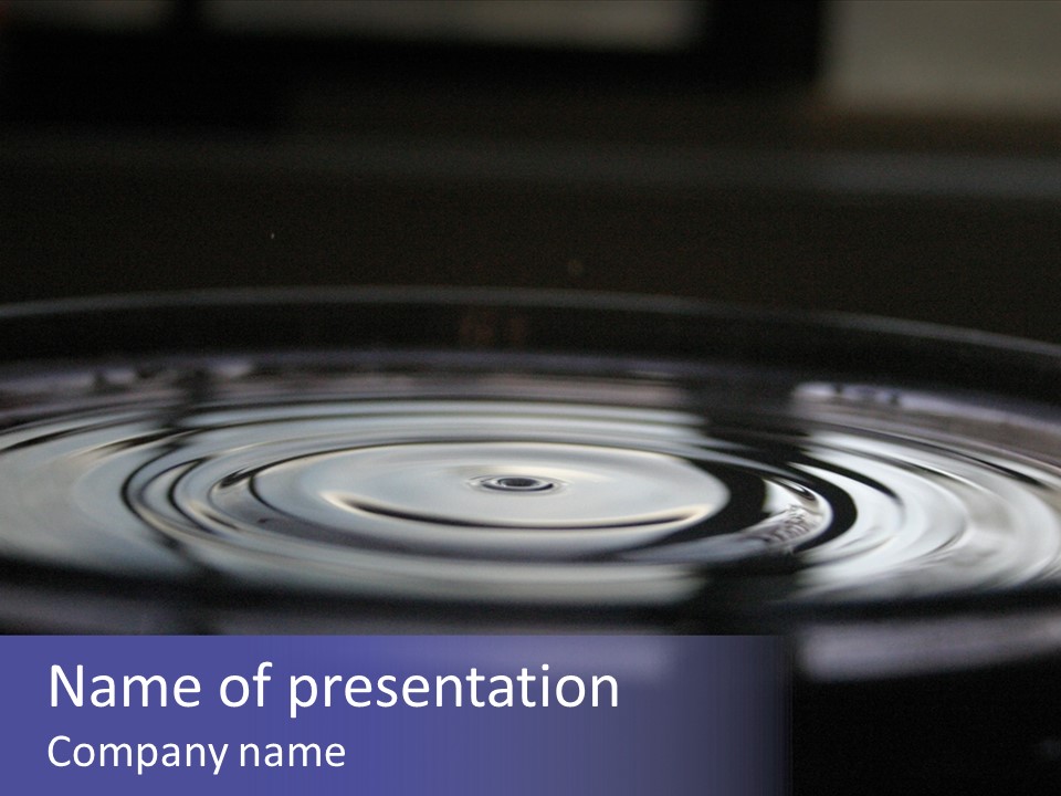 Water Ripple PowerPoint Template