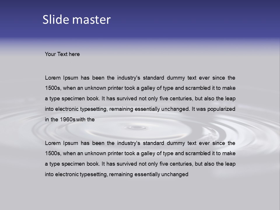 Water Ripple PowerPoint Template