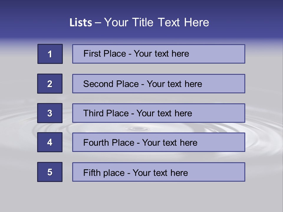 Water Ripple PowerPoint Template