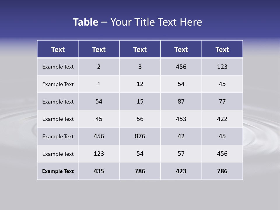 Water Ripple PowerPoint Template