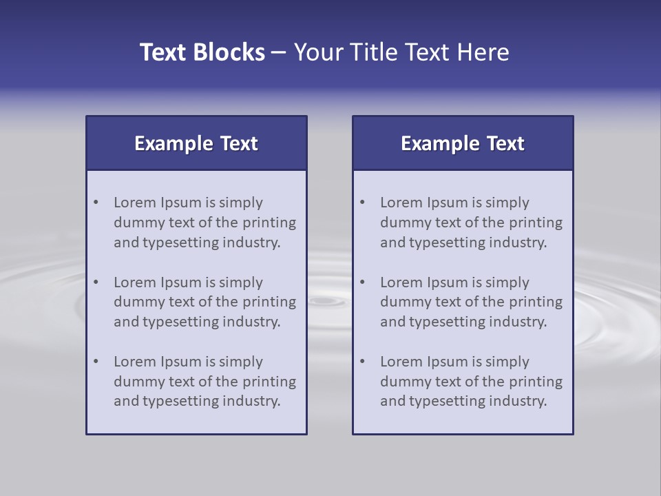 Water Ripple PowerPoint Template