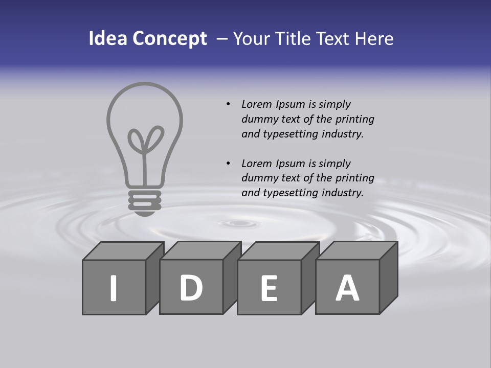 Water Ripple PowerPoint Template