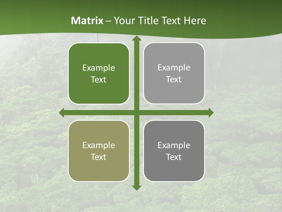 A Man Ziplines Through The Cloud Forest Of Monteverde, Costa Rica PowerPoint Template