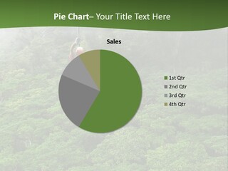 A Man Ziplines Through The Cloud Forest Of Monteverde, Costa Rica PowerPoint Template