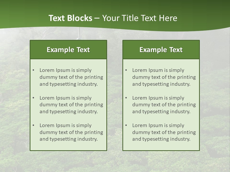 A Man Ziplines Through The Cloud Forest Of Monteverde, Costa Rica PowerPoint Template