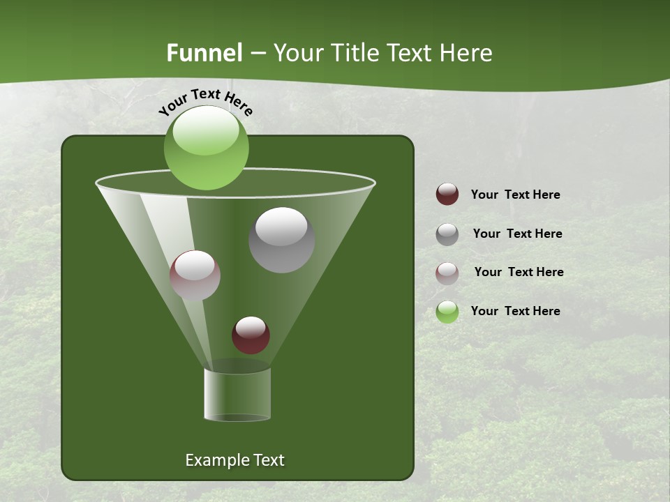 A Man Ziplines Through The Cloud Forest Of Monteverde, Costa Rica PowerPoint Template