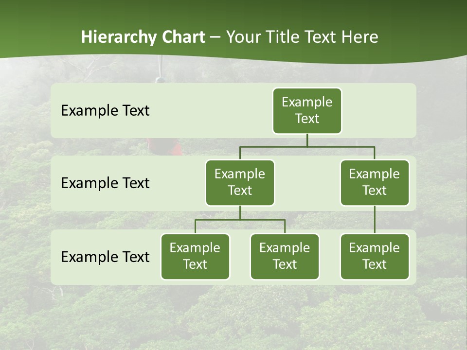 A Man Ziplines Through The Cloud Forest Of Monteverde, Costa Rica PowerPoint Template