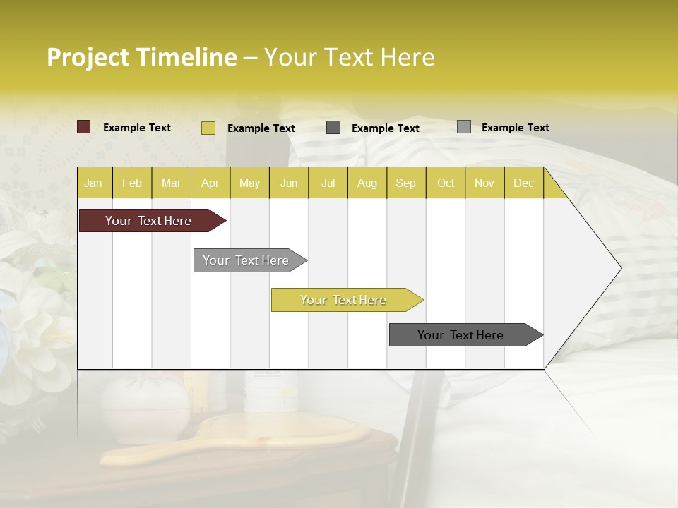 Medicine Bottles And A Cane Against A Bed For An Elderly Person PowerPoint Template