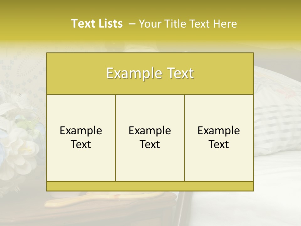 Medicine Bottles And A Cane Against A Bed For An Elderly Person PowerPoint Template